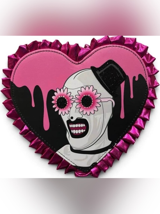 Spirit Accessories - Terrifier My Heart Belongs To Art The Clown Purse Bag Wristlet Licensed NWT